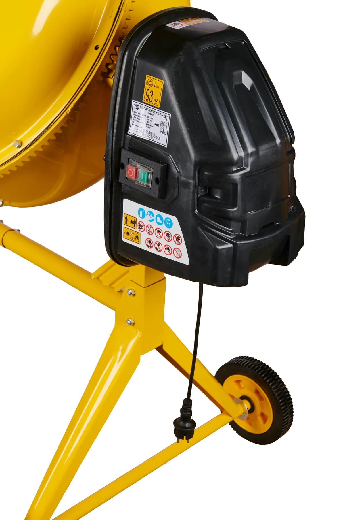 Бетоносмеситель 63 л TOR 74008 220В (перфорированный венец) — фото 5